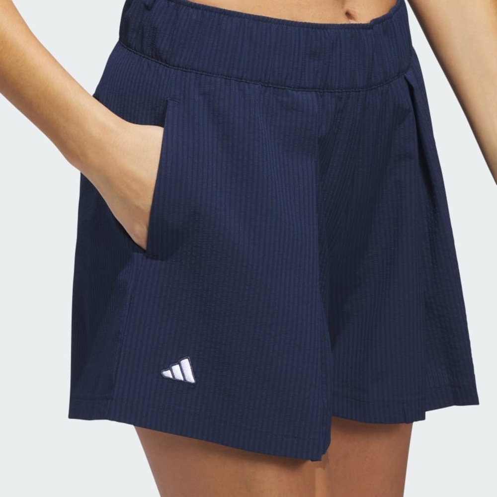 Adidas Women's Navy Go-To Pleated Shorts